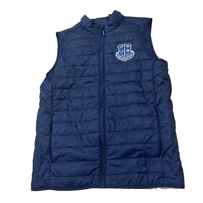 CORE 365 Puffer Vest Men S Oversized 42" Chest Blue Strive Succeed Serve Crest - Image 1 of 4