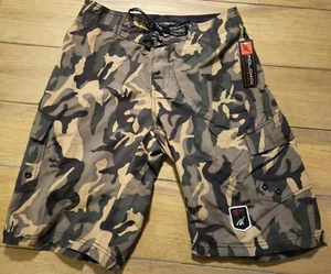 Molokai Shorts Mens Size 30 Green Camo Mesh Lined Surf Swim Cargo Board - Picture 1 of 14