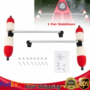 Coppia Per Barca Marina Kayak Canoa PVC Sistema Stabilizzatore 2x Bracci Outrigger Pesca - Foto 1 di 14
