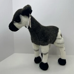Disney Animal Kingdom Okapi Plush Stuffed Animal Black Body Zebra Legs NWT - Picture 1 of 6