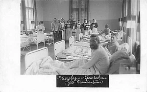German Soldiers Hospital Real Photo Postcard - Picture 1 of 2