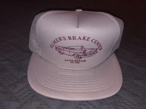 New Never Worn ELMER'S BRAKE CENTER, GOLD MEDAL, FOAM MESH SNAPBACK HAT - Picture 1 of 3