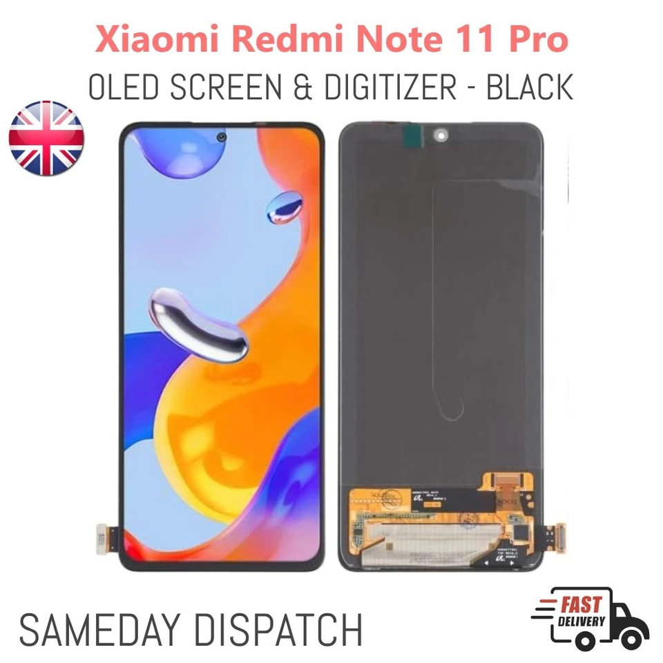 Redmi Note 11 Pro OLED Screen Display Replacement LCD Touch Digitizer Panel