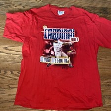 MARK MCGWIRE T Shirt ST. LOUIS CARDINALS XL VTG LEE SPORT Home Run King 1998