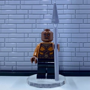 Lego Okoye Dark Orange Top Minifigure Super Heroes Black Panther sh0476 - Picture 1 of 5
