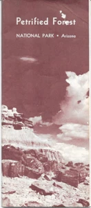 Parque Nacional Bosque Petrificado 1967, Departamento Arizona de folleto de viaje interior - Imagen 1 de 4
