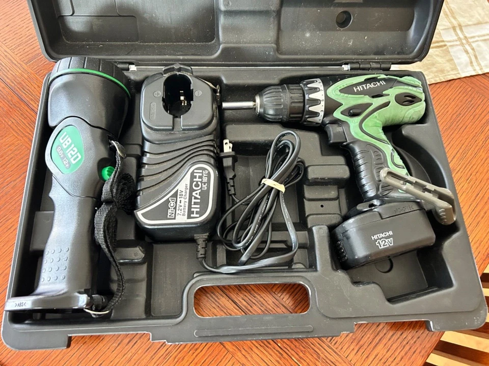 Hitachi Koki 12v Cordless Impact Driver CS 12DVF3, Case, Battery & Charger VIDEO - Image 1 of 4