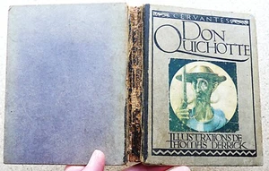 1912 DON QUICHOTTE Cervantes illustrated by Thomas Derrick Siegle Hill QUIXOTE - Foto 1 di 7