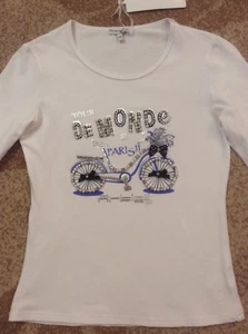 NWT Girls dressy top with decorative details. Size 12-14 y.o. Cotton - Picture 1 of 6