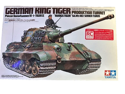 Tamiya  R/C tank 1:35 GERMAN KING TIGER PanzerKempfwagenVI TIGER II”kONIGS TIGER - Image 1 of 4