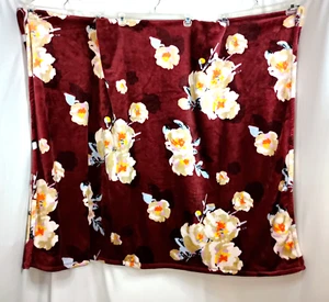 Vera Bradley Decke Überwurf Blüten und Zweige weiches Fleece 50x80 cm 2023 - Bild 1 von 7