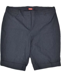 IZOD Womens Chino Shorts US 16 2XL W38 Navy Blue Polyester AD66 - Picture 1 of 3