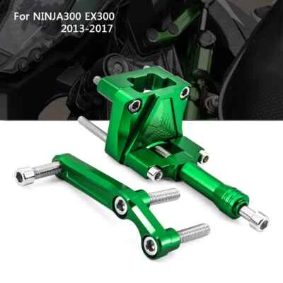 Soporte amortiguador de dirección montaje para Kawasaki Ninja 300 2013-2014 2015 2016 2017 Foto 1 de 4