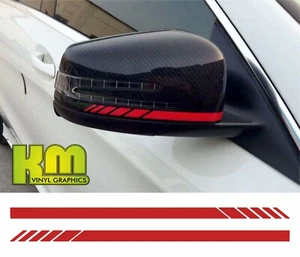 Mercedes AMG Strisce Cappuccio Specchio Scaglionate - Classe A A200 A45 CLA45 GLA45 C63 - Foto 1 di 1