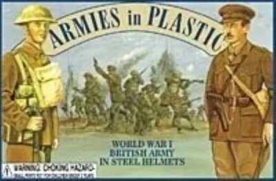 ARMIES IN PLASTIC 5406 WWI BRITISH ARMY IN STEEL HELMETS (LIGHT COCO BROWN) - Image 1 of 2