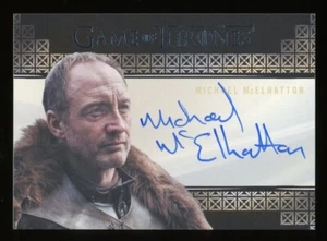 Game of Thrones Valyrian Steel Michael McElhatton as Roose Bolton Auto Autograph - Picture 1 of 2