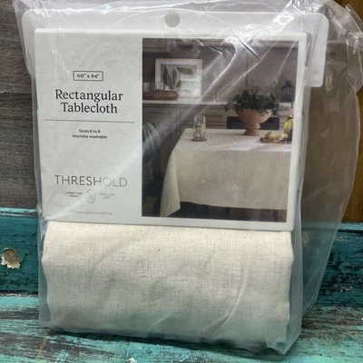 Tablecloth-Beige/Off White  60x84 - Image 1 of 4