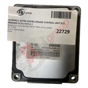 VAUXHALL ASTRA ZAFIRA ENGINE CONTROL UNIT ECU 09364499 DLYU HSFI-2.1 DLYU - Picture 1 of 8