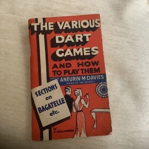 Various DART GAMES & How to Play Them~96 pp Vintage Softback~A Wellington~1930’s - Picture 1 of 18
