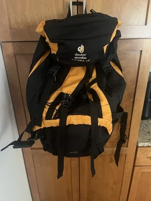 Deuter Aircomfort Futura 42 Backpack - Used - Black/Yellow - Image 1 of 4