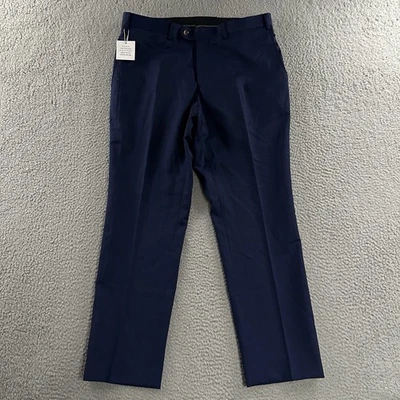 Indochino Mens Pants Blue Size 33x28 Dress Pant Plaid 100% Wool - Image 1 of 4