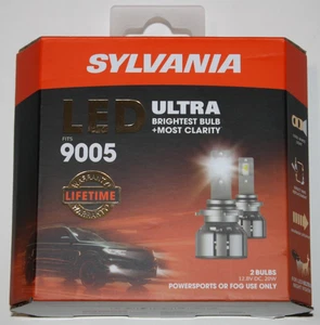 Sylvania LED ULTRA 9005 2 Bulbs 6000K Powersports Fog Use Only NEW - Picture 1 of 4