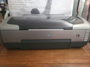 Epson Stylus Photo Printer R1800 Wide Format Inkjet Powers On (Read) - Picture 1 of 20