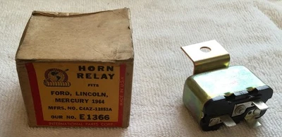 Relé de bocina NORS Ford Lincoln Mercury C4AZ-13853A Mustang Fairlane Comet Foto 1 de 4