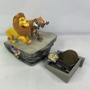 Walt Disney Lion King Circle of Life Pride Rock Watch Figurine LE With Coin - Picture 1 of 10