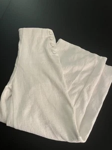 Zara Girls White Wide Leg Linen Pants Size 11-12 - Picture 1 of 4