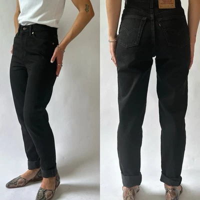 Vintage ‘97 Deadstock Women’s Levi’s 512 Slim Taper Black Jeans Size 7 - 27x30 - Image 1 of 4