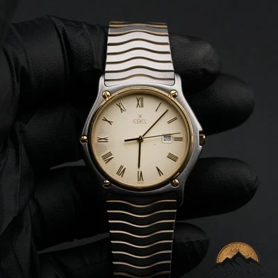 Ebel Sports Classic Wave 183903 Date 18k Gold Stainless Steel 34MM Unisex Watch - Image 1 of 4