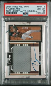 Panini Three and Two Tyler Black Prospect Jersey Auto Holo Silver /49 PSA 10 - Picture 1 of 3