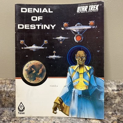 FASA Star Trek 1983 RPG Denial of Destiny módulo de aventura cubierta artística Deitrick Foto 1 de 4