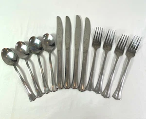 Oneida Northland GABRIELLE Stainless Flatware 4 Place Settings Knife Fork Spoon - Picture 1 of 11