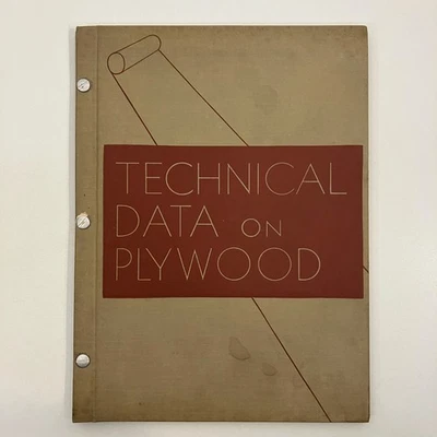 Technical Data on Douglas Fir Plywood for Engineers and Architects 1948 HC - Image 1 of 4