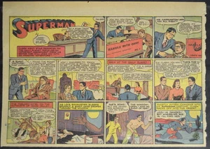SUPERMAN SUNDAY COMIC STRIP #15 Feb 11, 1940 2/3 FULL Page DC Comics RARE - Picture 1 of 2