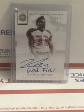2017 Encased Jeremy McNichols Autograph Card