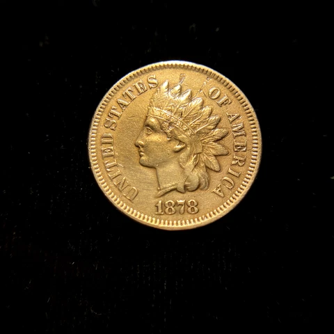 1878 Indian Head Cent XF EF Tough Date One Penny 1c Cover