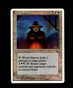 MTG Witch Hunter SP/NM- 4th Magic the Gathering ~ Free Shipping ~ - Picture 1 of 2