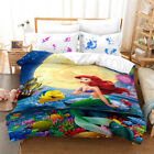 Doona Cover Set Bedding Set Home Textiles S/D/Q/K Little Mermaid Under Moon Gift