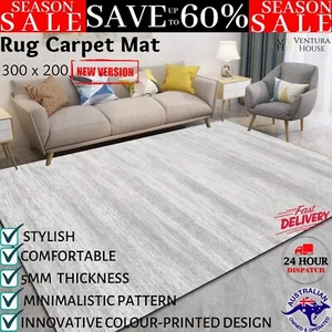 XL Extra Large Adobe Rug Carpet Mat 300 x 200 Luxury Modern Designer Anti-slip - Picture 1 of 12