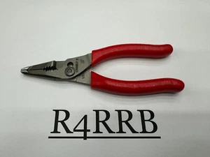 Snap-on Tools USA NEWEST STYLE RED SOFT MINI Long Nose 5" Pliers LN44BCF dinged - Picture 1 of 11