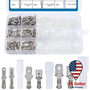 315x Spade Connectors Wire Crimp Terminal - 2.8mm 4.8mm 6.3mm Male and Female - Picture 1 of 5