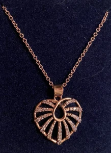 Montana Silversmiths Bursting Heart Rosegold Ton Halskette - Bild 1 von 2