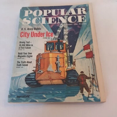 1960 February, Popular Science Monthly Magazine, Army & City Under Ice (MH417)  - Image 1 of 4