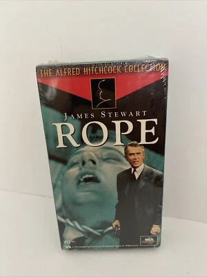 Rope (VHS, 1995) Hitchcock Jimmy Stewart Thriller Sealed - Image 1 of 3