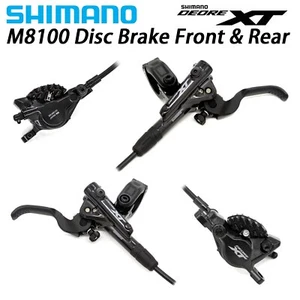 Palancas de freno de disco Shimano XT M8100 con pinza freno de disco hidráulico izquierda y derecha - Imagen 1 de 5