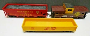 Bachmann #00647 Santa Fe Flyer, Hopper car, Caboose, Gondola, for Parts/Repair - Picture 1 of 4