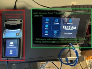 (AXIS) 2N Indoor Touch 7" Touchscreen Intercom with WiFi, Black - 01419-001 - Picture 1 of 6